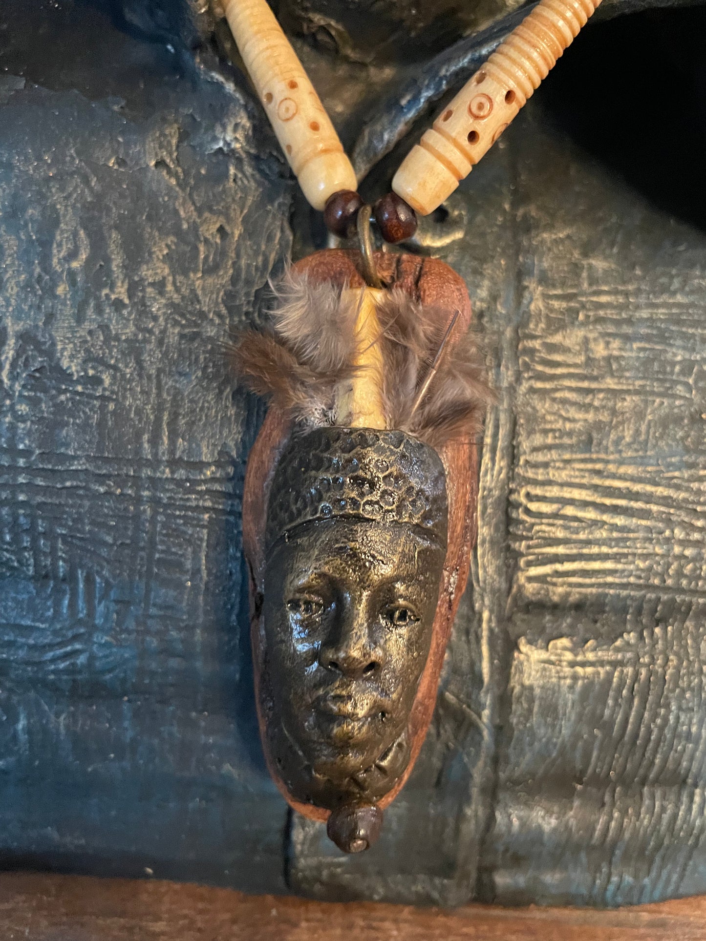 Male African Warrior necklace