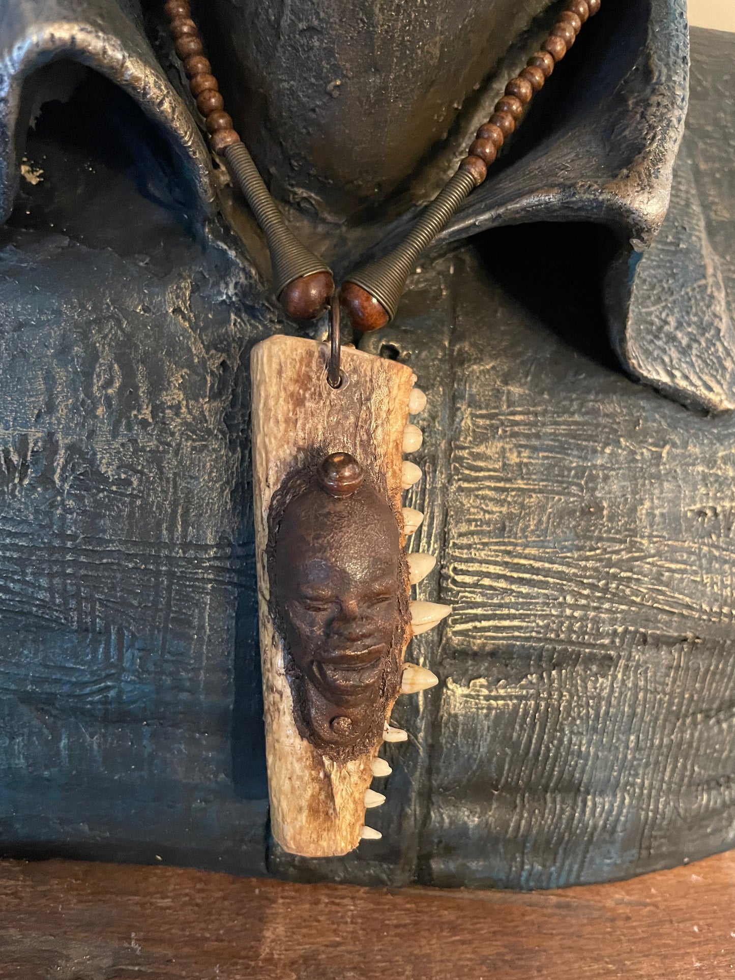 Male Gator Jawbone Necklace